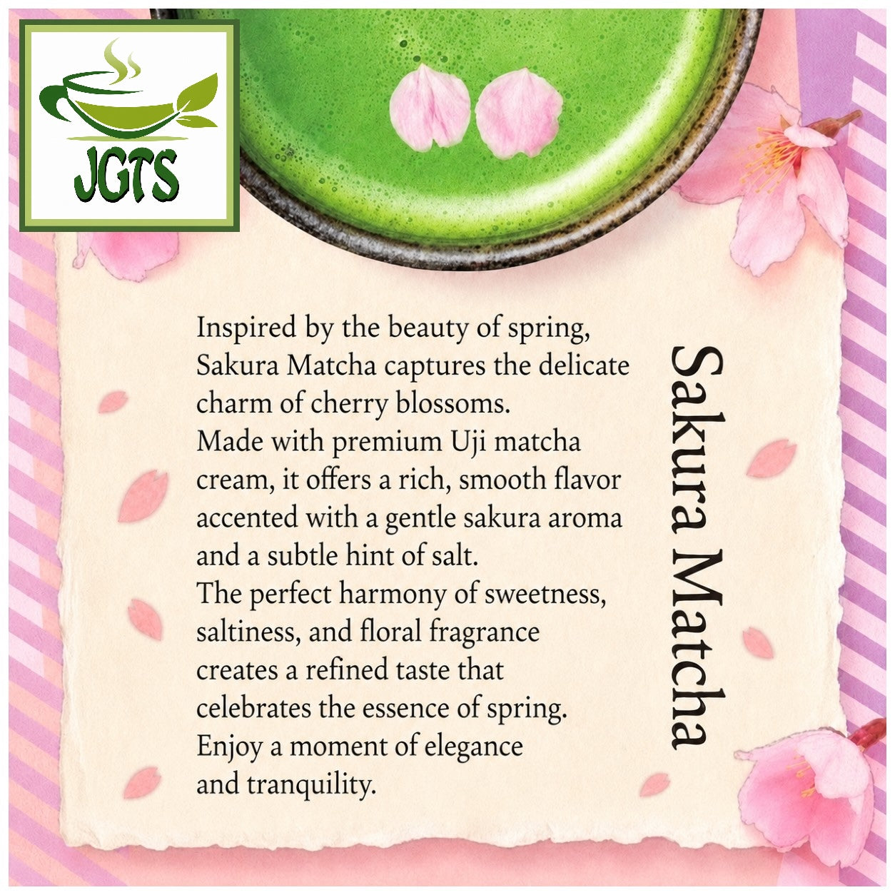 (YBC) - Picola Sakura Matcha - 2 kinds of matcha (E)