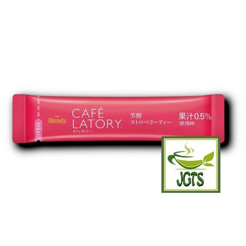 (AGF) Blendy Cafe Latory Mellow Strawberry Tea Individually wrapped stick type