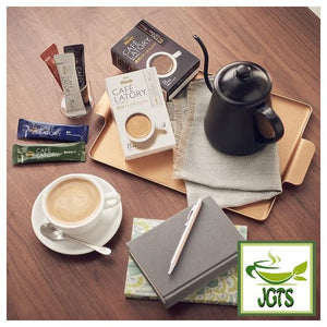 (AGF) Blendy Cafe Latory Milk Cafe Latte 18 Sticks - One stick brewed in cup
