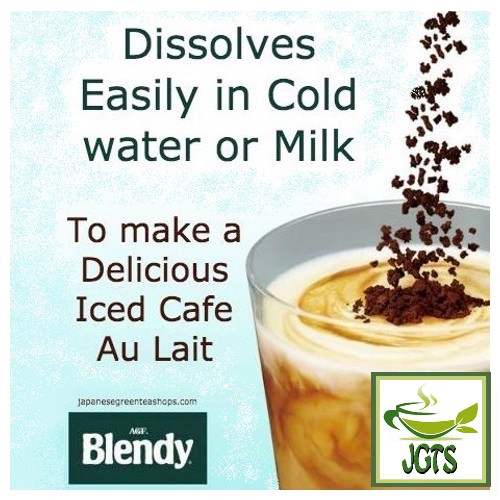 (AGF) Blendy Cafe Latory Milk (Non-Sweet) Cafe Latte 8 Sticks - Dissolves easily in milk or water