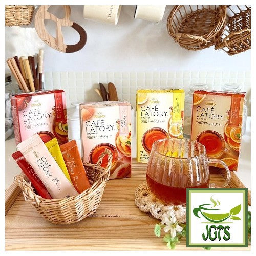 (AGF) Blendy Cafe Latory Peach Tea - Blendy fruit tea collection