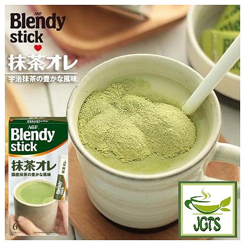 (AGF) Blendy Matcha Au Lait 6 Sticks
