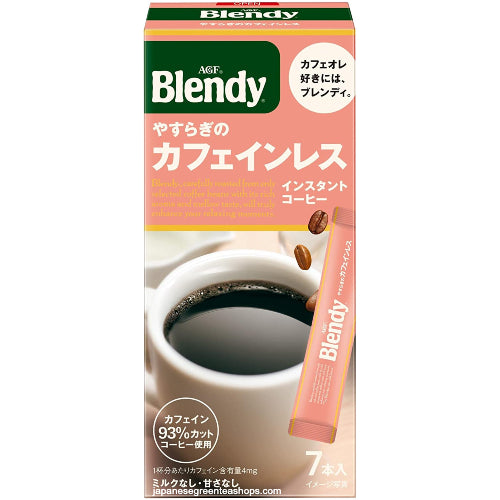 (AGF) Blendy Personal Instant Coffee Relaxing Caffeine-less 7 Sticks