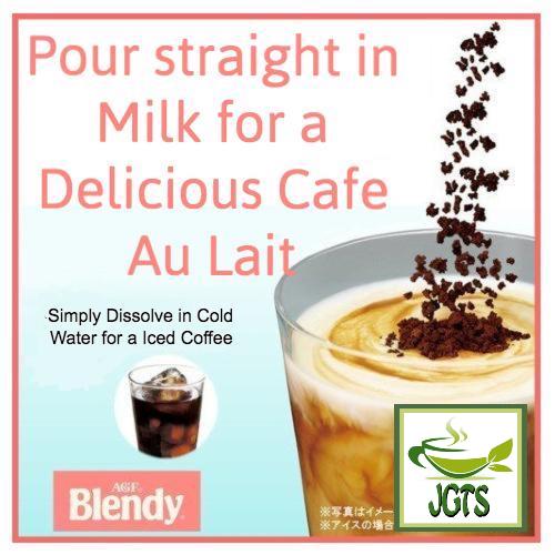 (AGF) Blendy Personal Instant Coffee Relaxing Caffeine-less 7 Sticks (14 grams) Blendy Caffeine-less cafe Au Lait