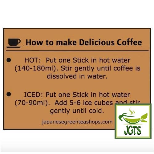 (AGF) Maxim Black In Box Assortment Instant Coffee 8 sticks (16 grams) How to make delicious Instant Coffee