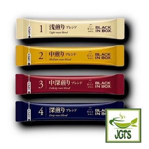 (AGF) Maxim Black In Box Roast Assortment Instant Coffee 20 Sticks - Individually wrapped sticks