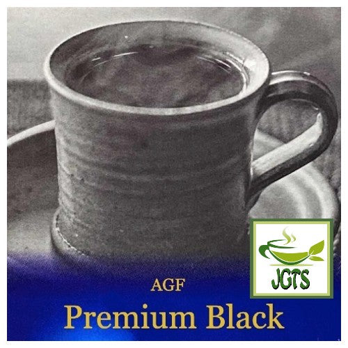 (AGF) Maxim Luxurious Coffee Shop Premium Black 100% Brazilian 20 Sticks Brewed in mug