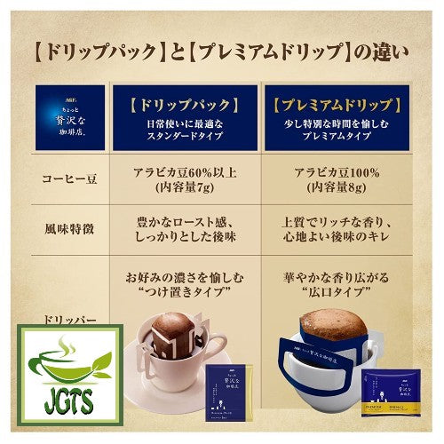 (AGF) Slightly Luxurious Coffee Shop Special Blend (8 Pack) - drip pack or premium pack