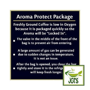 (AGF) Slightly Luxurious Coffee Shop Mocha Blend Ground Coffee - Aroma Protect Package