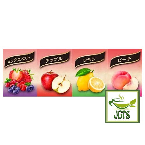 Assortment 24 Sticks - 4 flavors - Mixed Berry Apple Lemon Peach Flavors