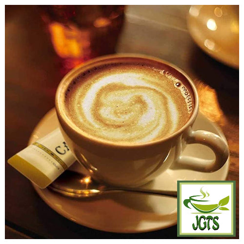 Key Coffee Cafe Au Lait Luxury Tailoring Instant Coffee 8 Sticks (56 grams) One stick brewed in cup