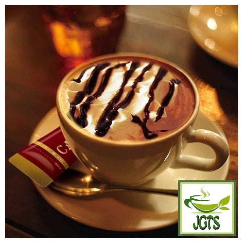 Key Coffee Cafe Mocha Luxury Tailoring Instant Coffee 8 Sticks (62.4 grams) One stick brewed in cup