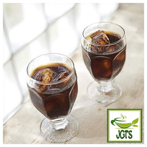 Key Coffee Grand Taste Mocha Blend Drip Coffee - iced Coffee in glasses