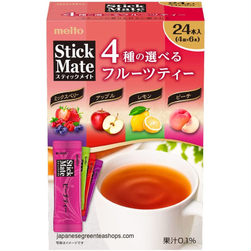 Meito Sangyo Stick Mate Fruit Tea Assortment 24 Sticks
