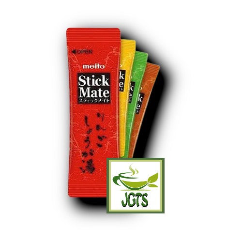 Meito Sangyo Stick Mate Ginger Assortment 20 Sticks - Individually wrapped stick type
