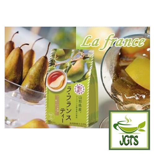 Nittoh Nigiwai Tohoku La France Tea - La France pear poured in glass