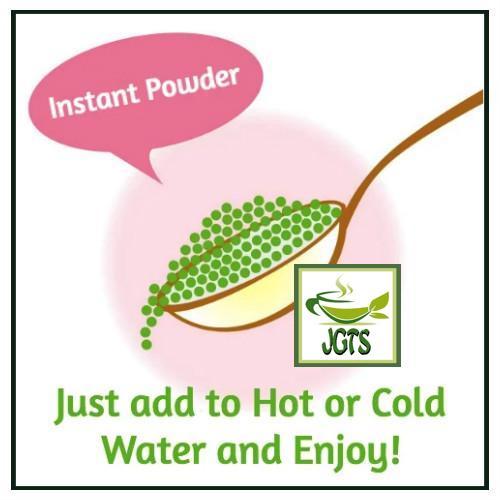 Ryokucha Green Tea with Uji Matcha and Gyokuro (Large Size) Powdered type easily dissolves in hot or cold water