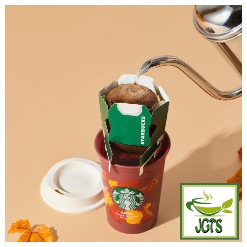 Starbucks Origami Personal Drip Coffee Autumn Blend and Cup (1 Pack) - Brewed in cup