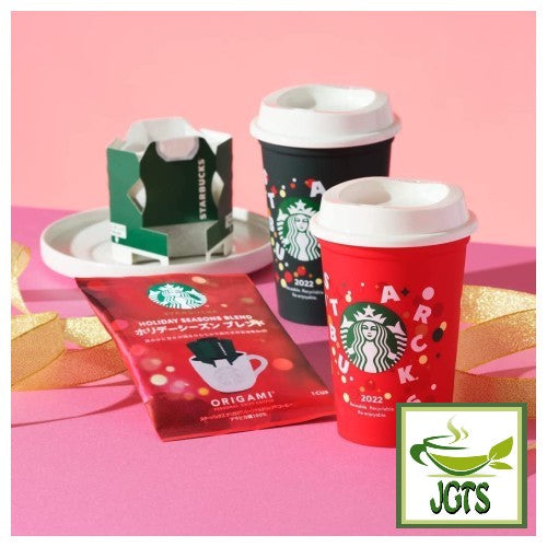 Starbucks Origami Personal Drip Coffee Holiday Season Blend and Cup (1 Pack) - cup and packets