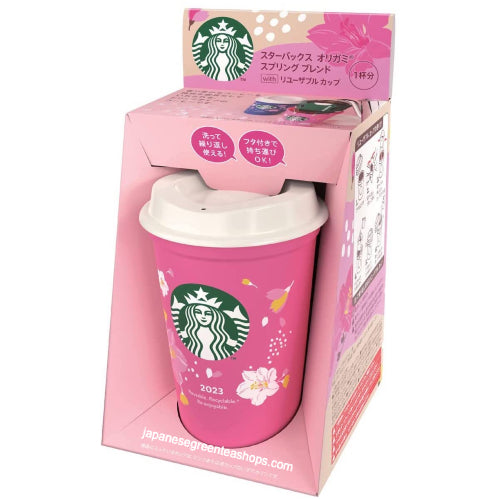 Starbucks Origami Personal Drip Coffee Spring Blend and Cup (1 Pack) - Pink