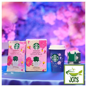 Starbucks Origami Personal Drip Coffee Spring Blend and Cup (1 Pack) - Purple with package