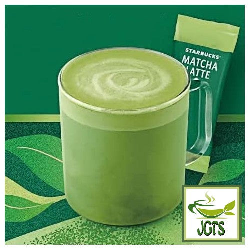 Starbucks Premium Mix Matcha Latte - Brewed in cup with one package