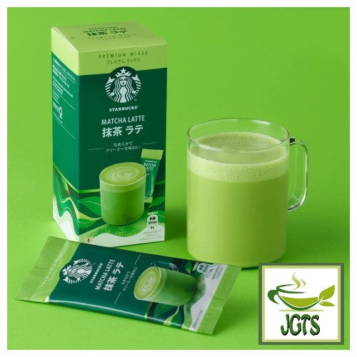 Starbucks Premium Mix Matcha Latte - One stick brewed in cup with box