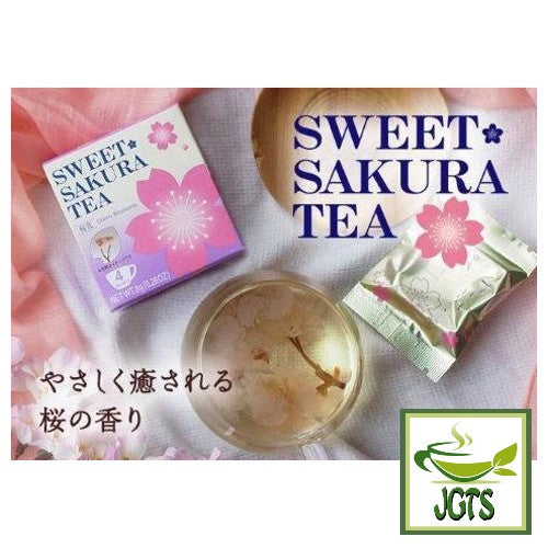 Tea Boutique Sweet Sakura Cherry Blossom Tea - Box Package sakura in glass