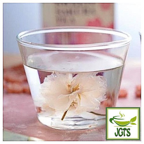Tea Boutique Sweet Sakura Cherry Blossom Tea - Cherry blossom in glass