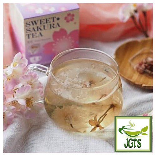 Tea Boutique Sweet Sakura Cherry Blossom Tea - Cherry blossoms tea in cup